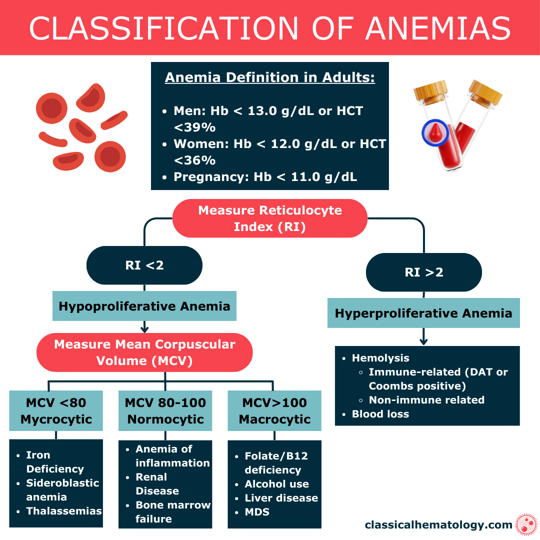 Causes and Classification of Anemias